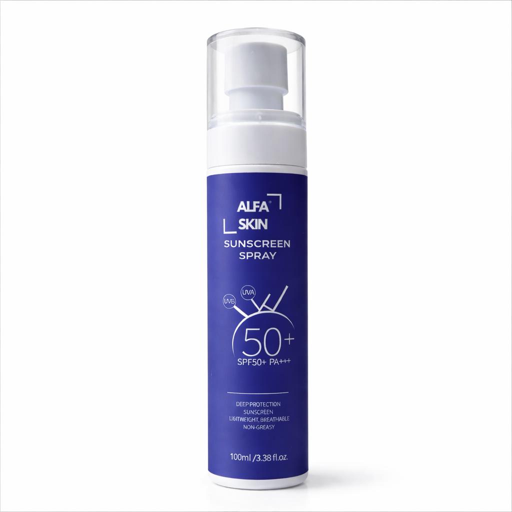 Transparant SPF 50+ spray (gelaat)